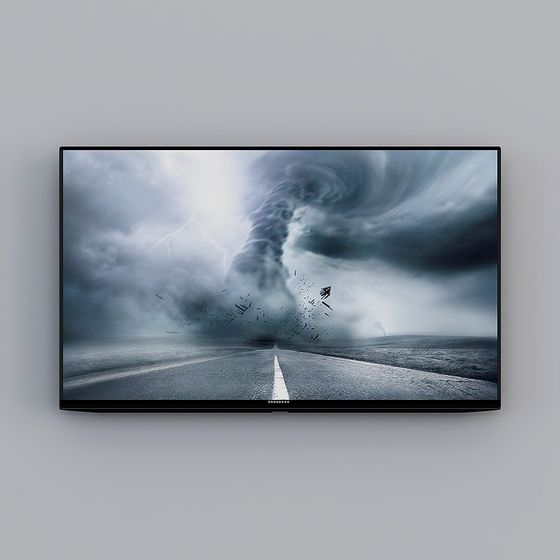 Tornado Road 3D model for Dynamic Scenes