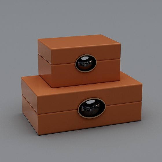 Vintage Storage Box 3D model