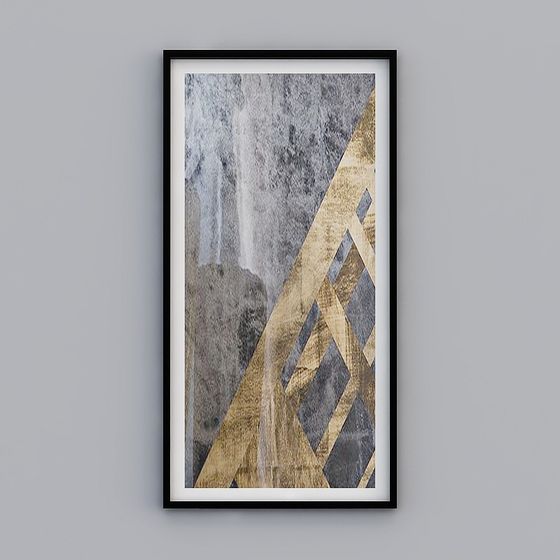 Abstract Geometric Frame 3D model