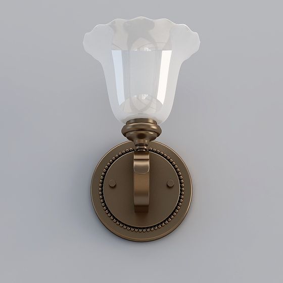 Elegant Vintage Wall Lamp 3D model