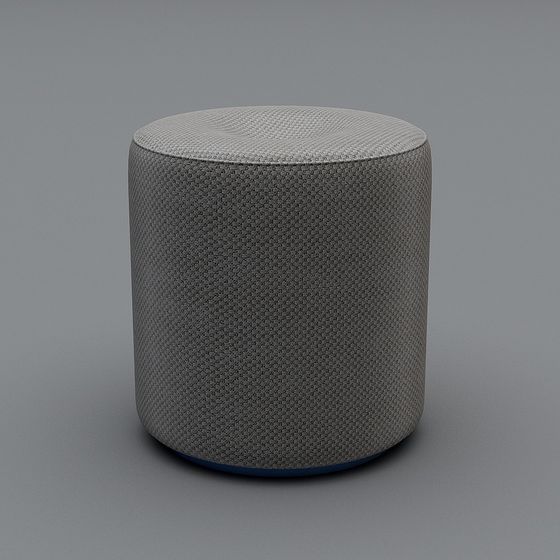 Stylish Cylinder Stool 3D model for Contemporary Spaces