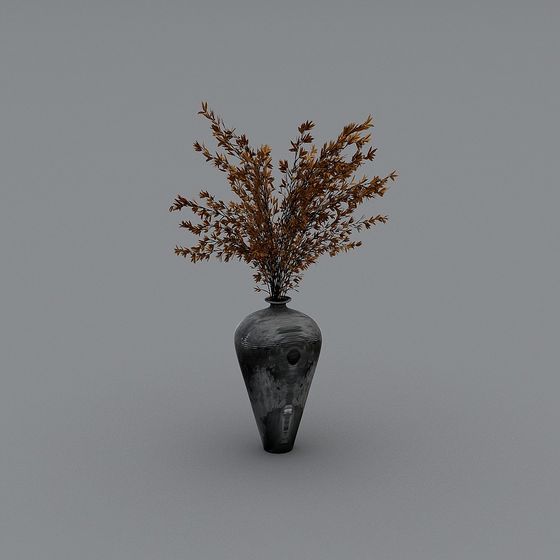 Bình hoa xanh cây vàng