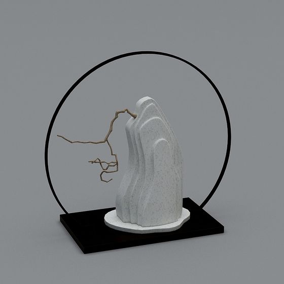 Nature's Soul Low Poly Sculpture 3D model