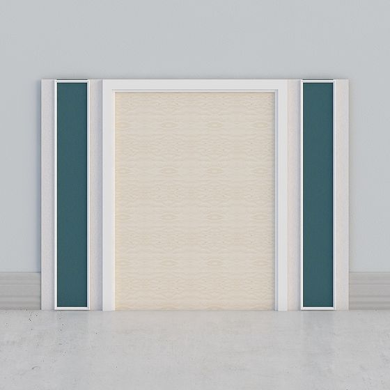 Minimalist Door 3D model for Modern Spaces
