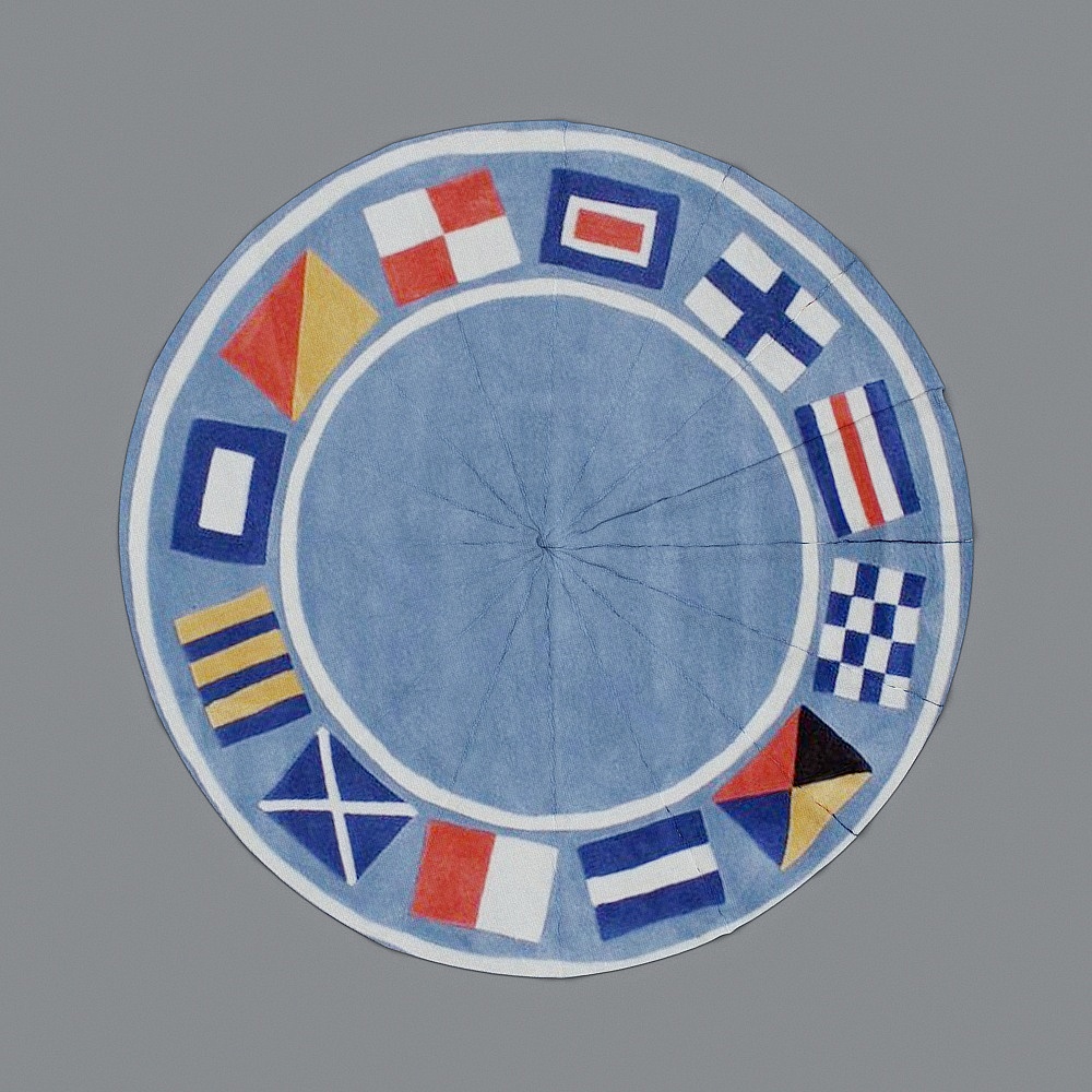 Nautical Signal Flags Rug 3D model