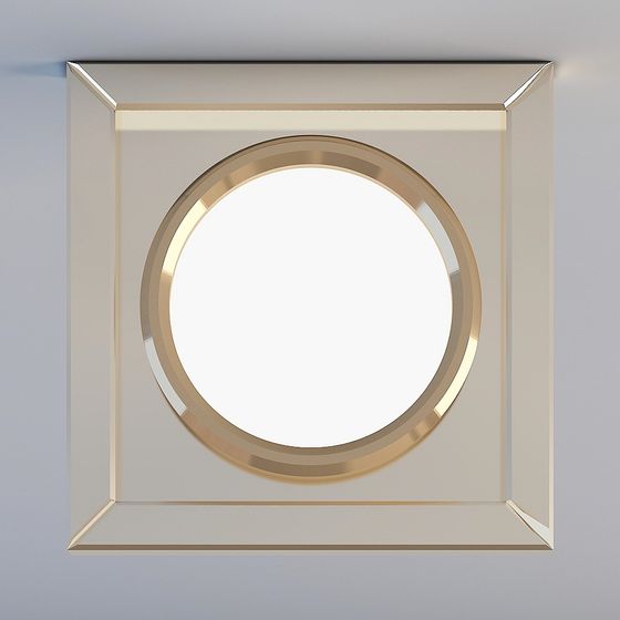 Square Halo Low-Poly 3D model