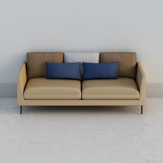 Low Poly Modern Sofa 3D model Design