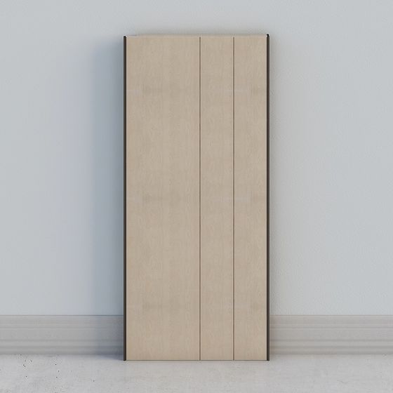 Wood Grain Partition Screen 3D model