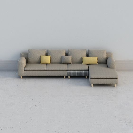 Modern Minimalist Sofa 3D model