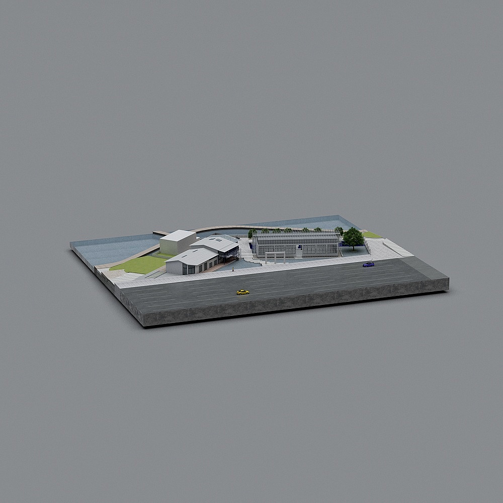 Urban Oasis 3D Model for Creative Projects