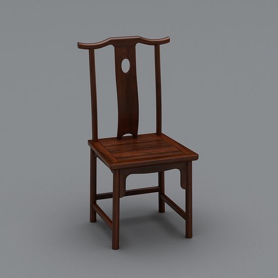 Elegant Chinese Chair 3D model for Modern Design