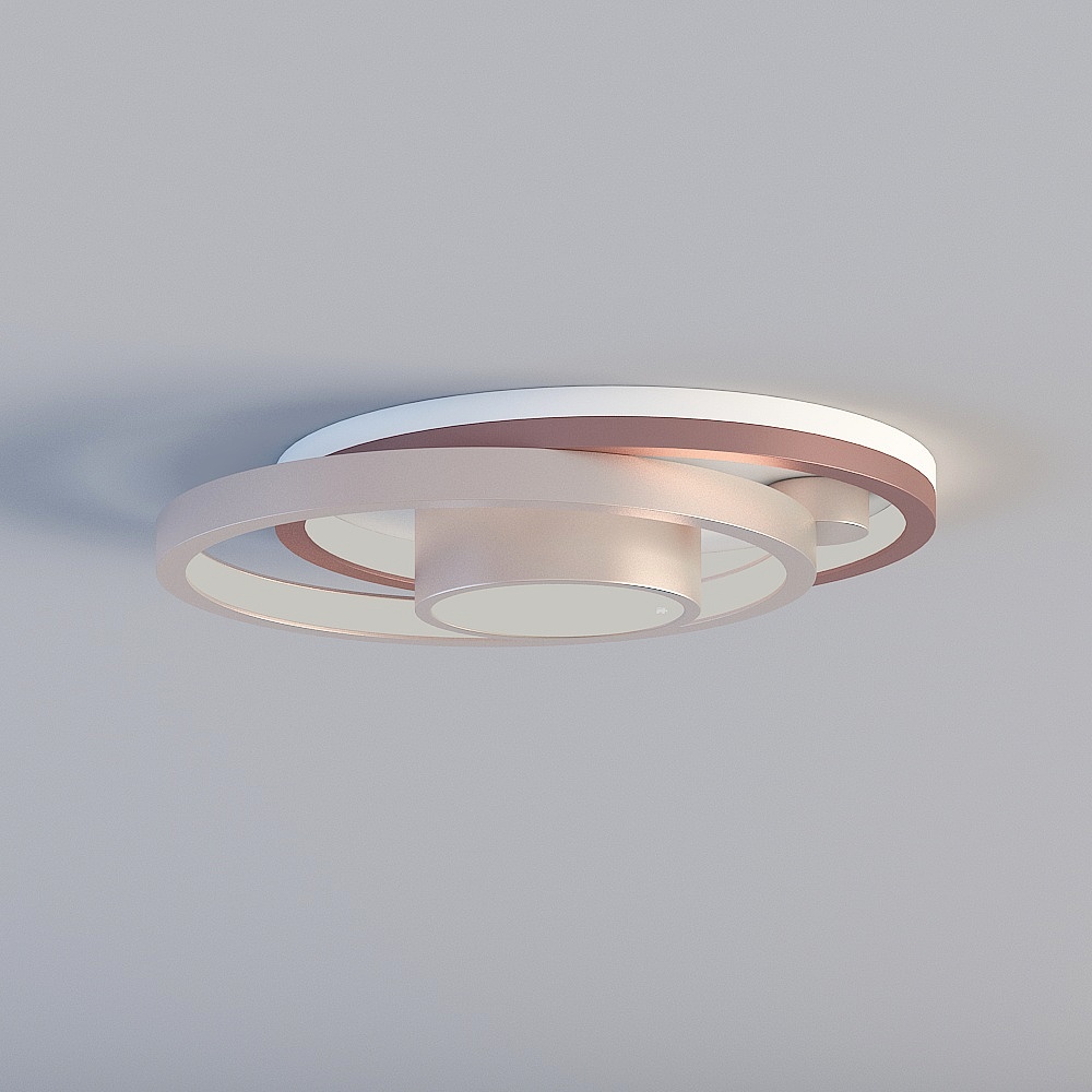 Twist Ceiling Light 3D model