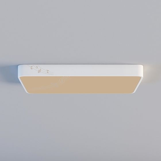 Elegant Ceiling Light 3D Model for Modern Interiors