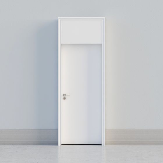 Stylish Minimalist Door 3D Model for Interiors