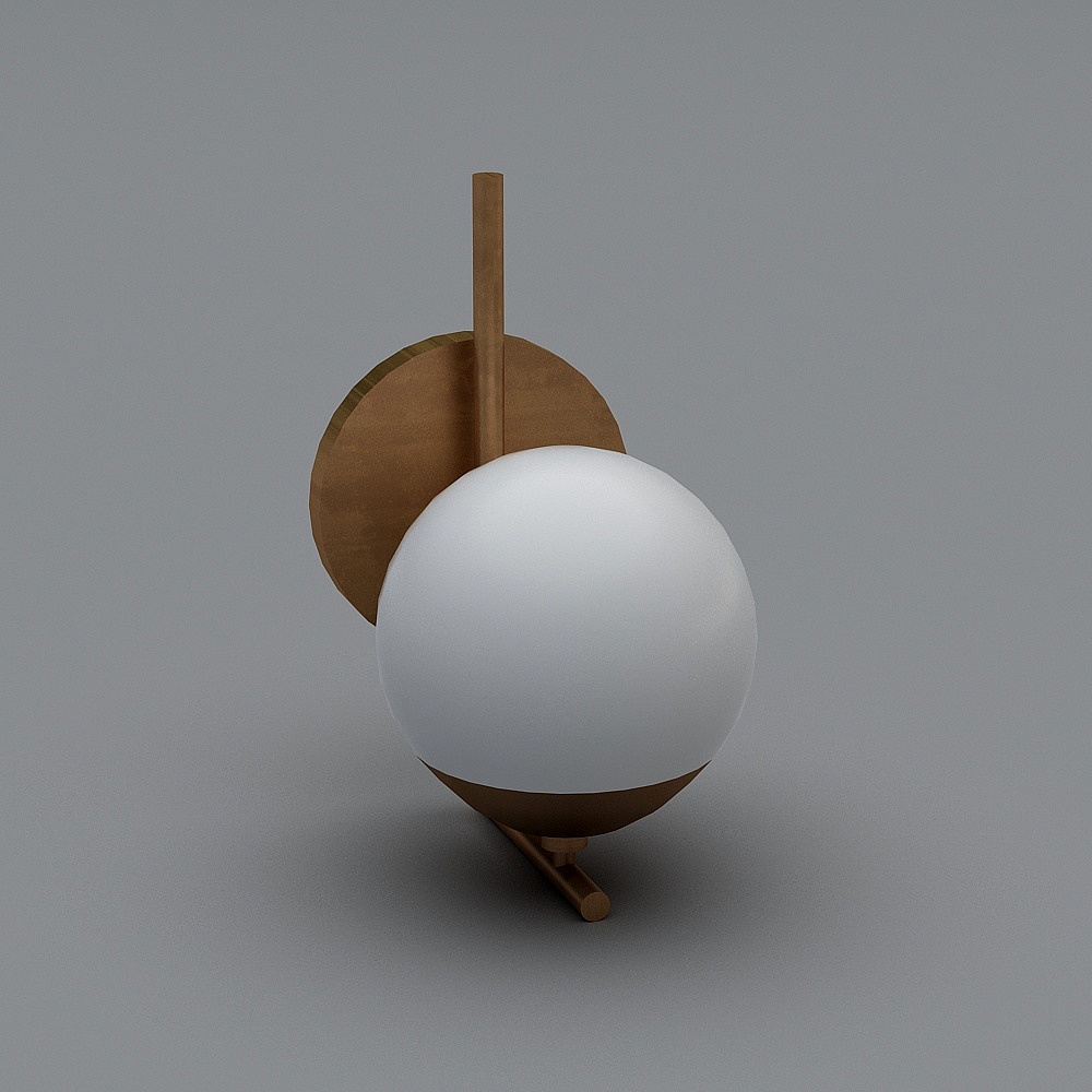 Elegant Minimalist 3D Model Lamp for Creative Projects