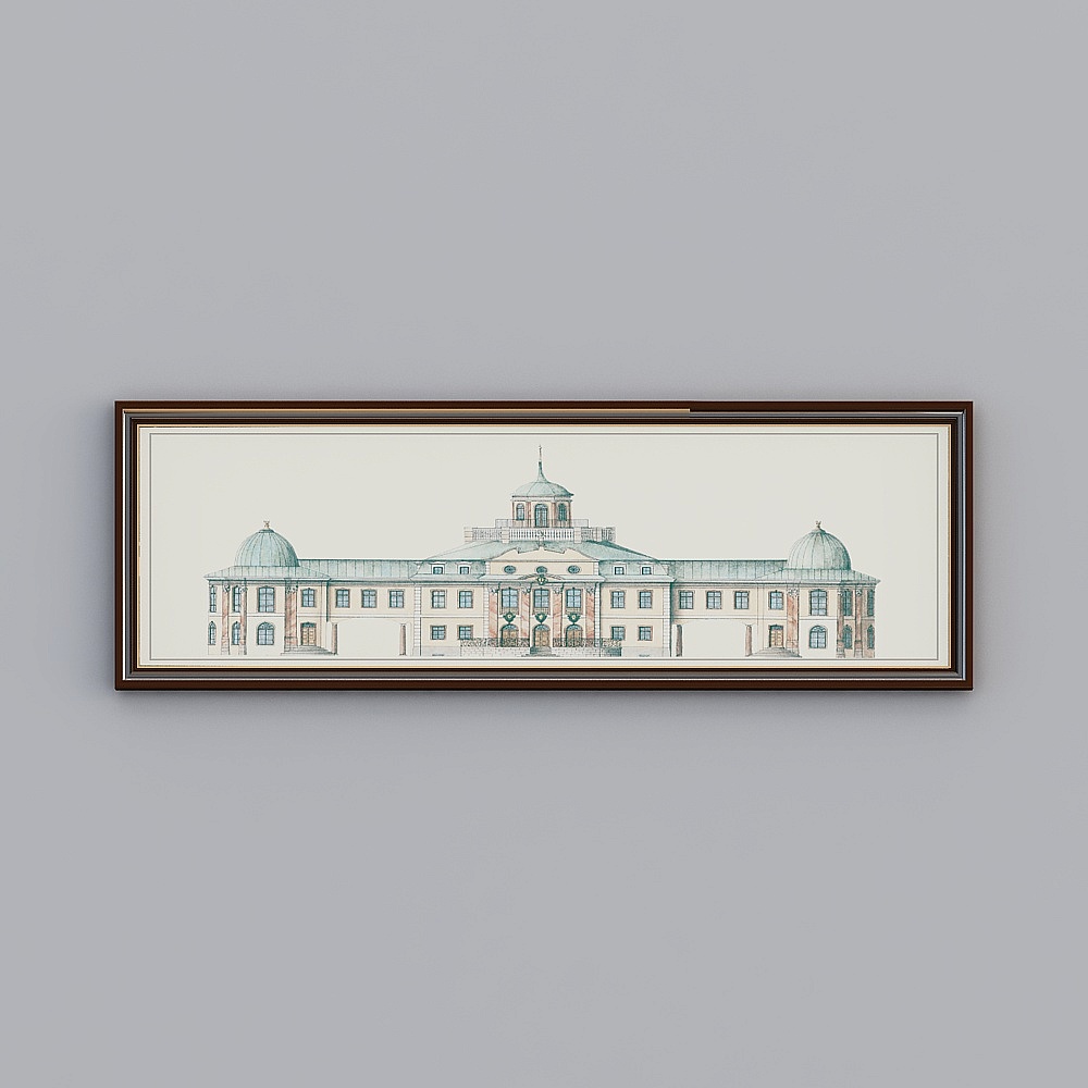 Glorious Fine Paintings - American -GGN-11809 - Architectural Decoration Paintings