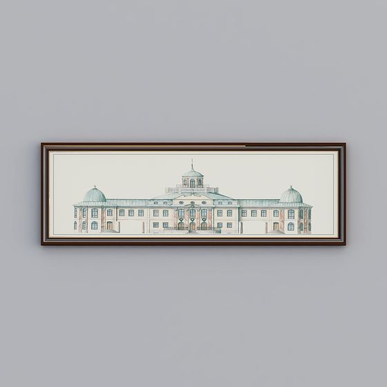 Classic Manor 3D model for Creative Projects