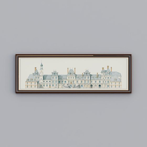 Château Dreams Low-Poly High-Detail 3D Model