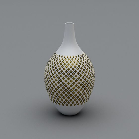 Elegant Low-Poly Vase 3D model
