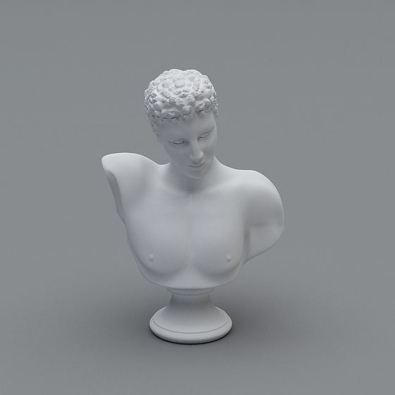 Classical Goddess Bust 3D model