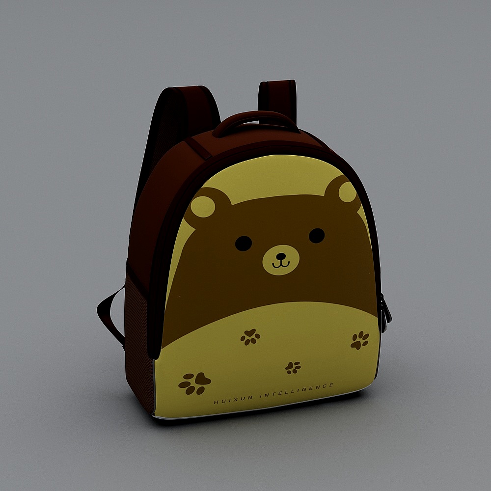 Forest Bear Backpack 3D model