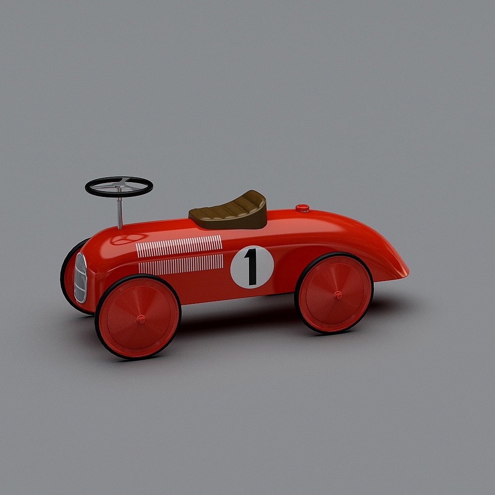 Retro Modern Racing Car 3D model