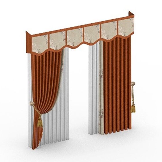 Parametric Soft Furnishings 3D Model for Modern Decor