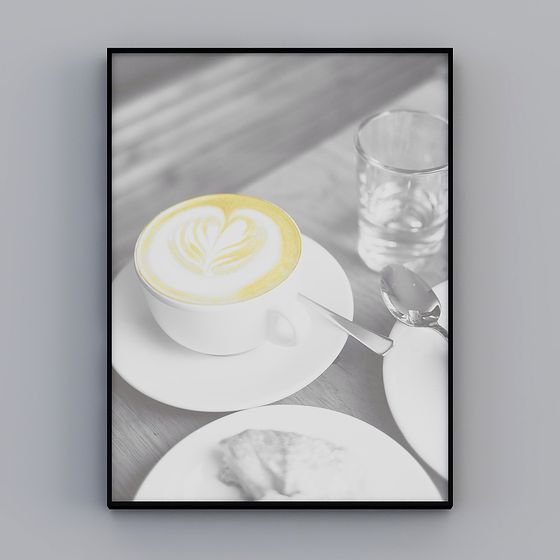 Morning Latte 3D model