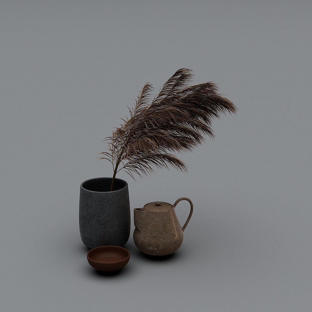Country Pieces 3D model for Decor