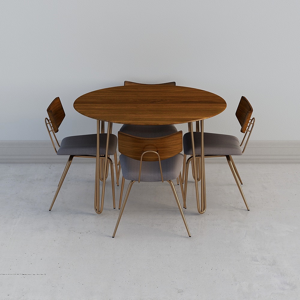 Table Ronde 1.2 avec 4 chaises