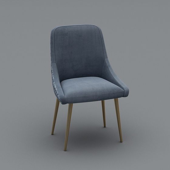 Elegant Low-Poly Chair 3D model for Modern Interiors