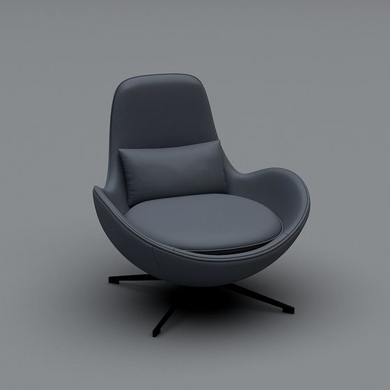 Streamlined Sofa 3D model for Modern Aesthetics