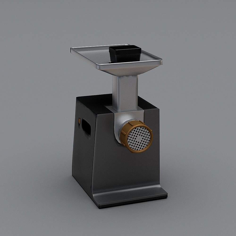 Stylish Meat Grinder 3D model for Industrial Kitchens