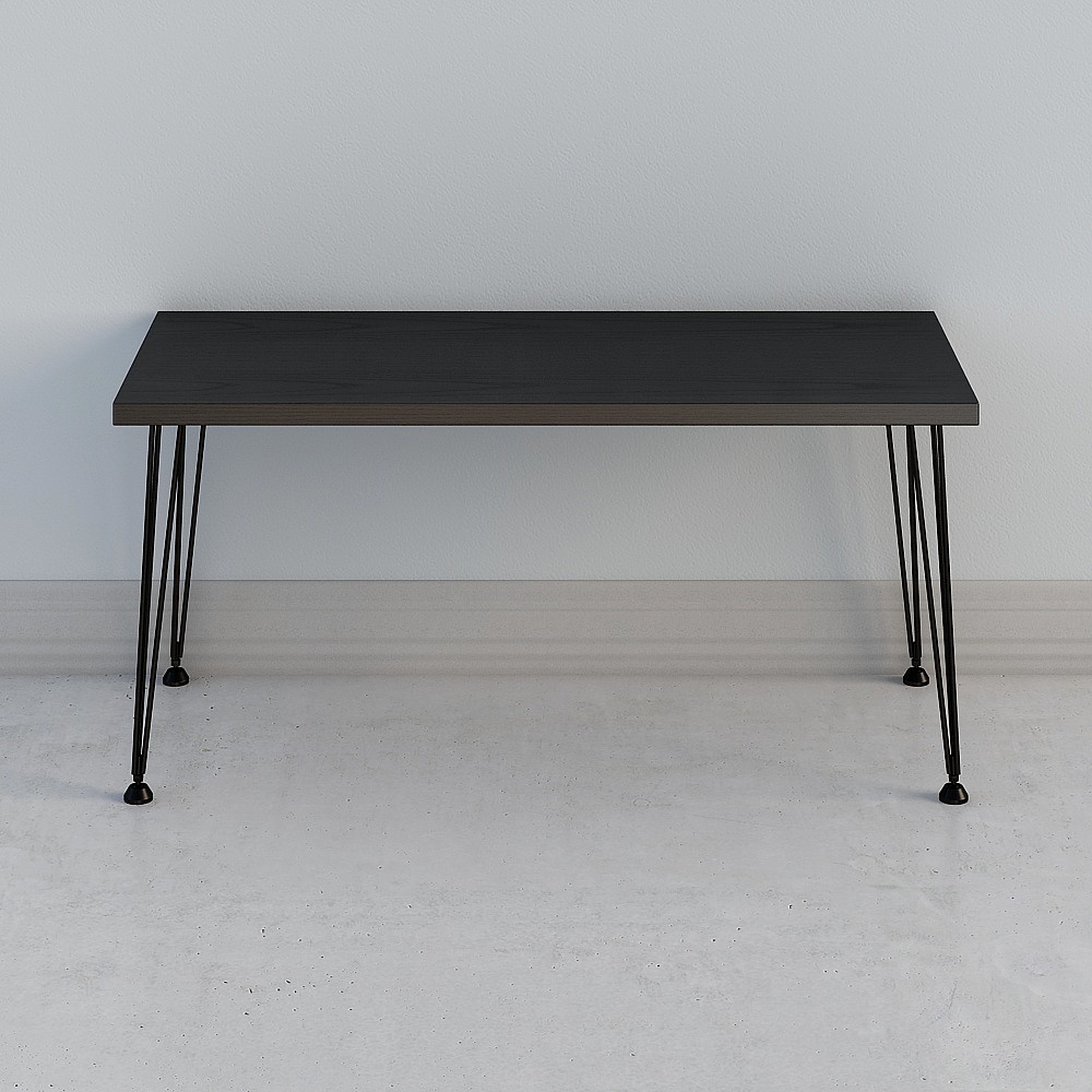 Sedia Visa in legno massello tavolo nero