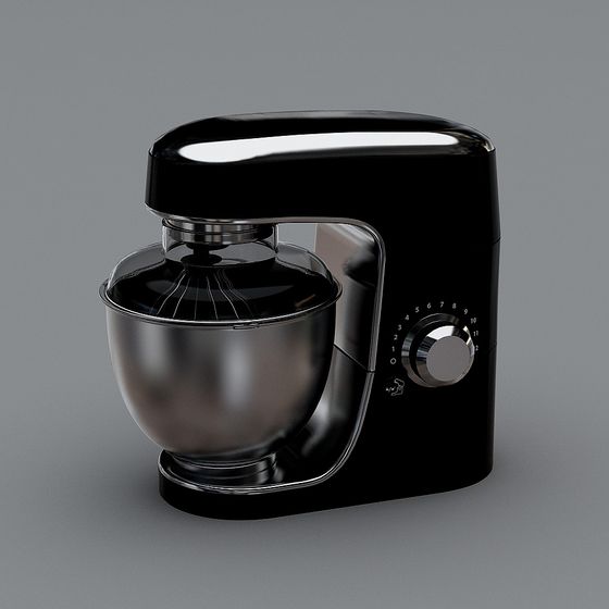 Modern Black Blender 3D model for Kitchen Design