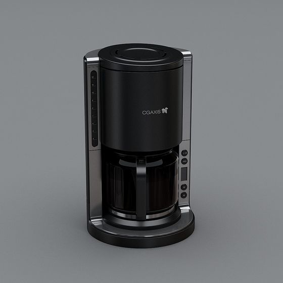 Sleek Low-Poly Coffee Machine 3D model