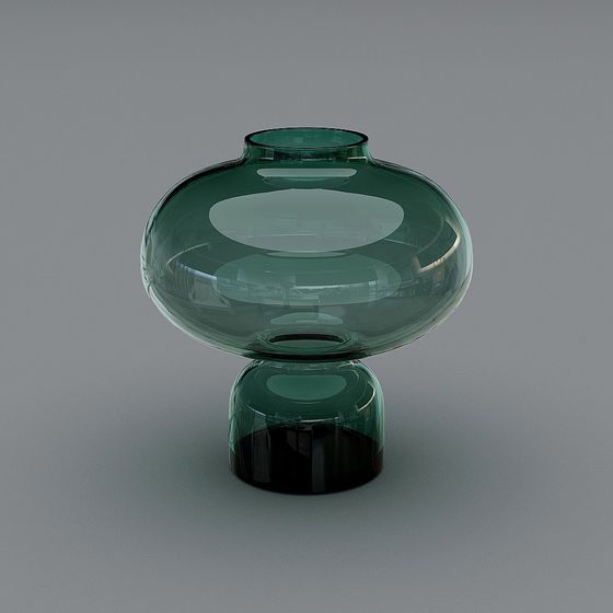 Unique Glass Art Vase 3D model
