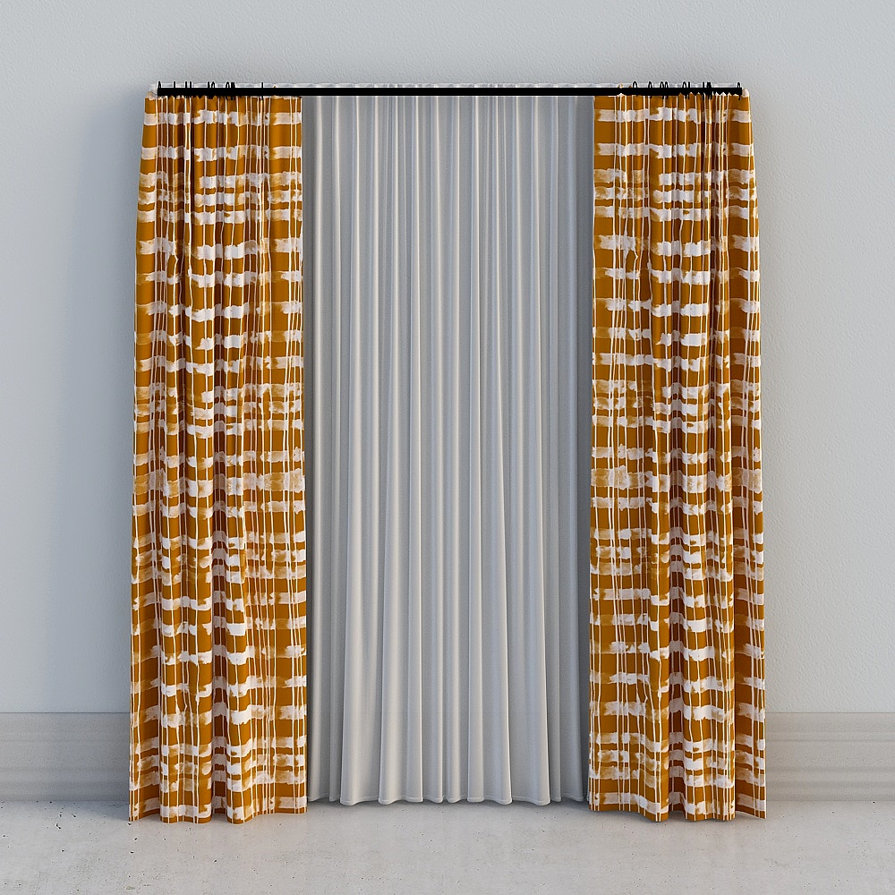 Una habitación - Moderna de lujo clara de luz verde la pastoría naranja-roja de alta impresión