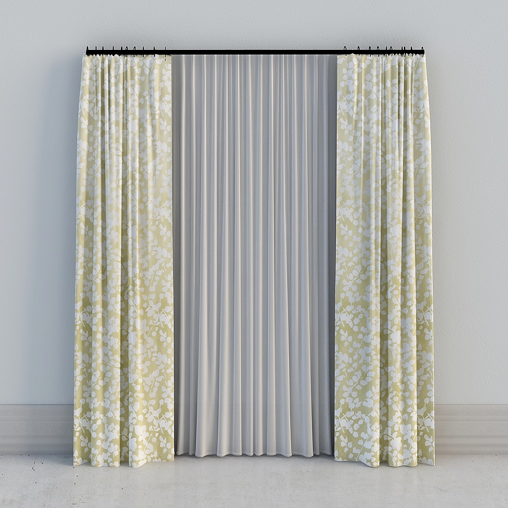 Una habitación - luz moderna de lujo pastoral degradado amarillo suave