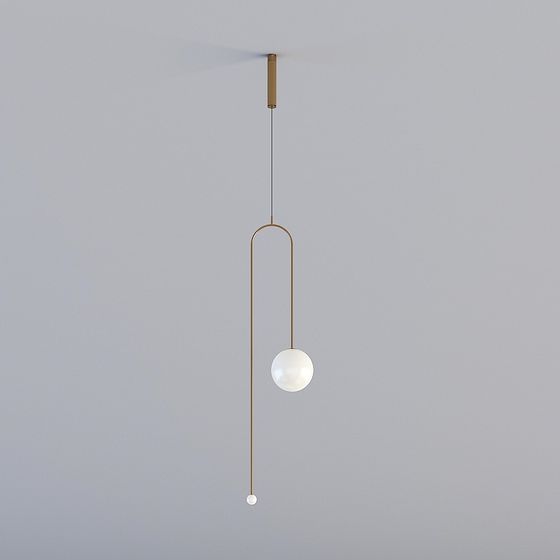 Modern Minimalist Pendant Light 3D model
