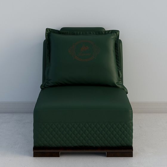 Luxurious Green Sofa 3D model for Modern Spaces
