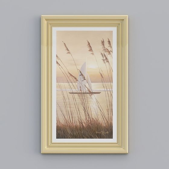 Serene Morning at Sea 3D model