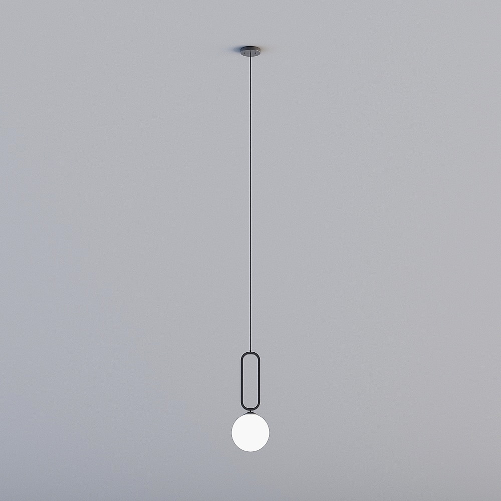 3D lights are all XJDS - Nordic postmodern guest restaurant bedroom study headlamps - MD348-D150 black