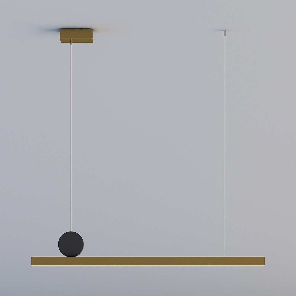 Elegant Low-Poly Pendant Light 3D Model