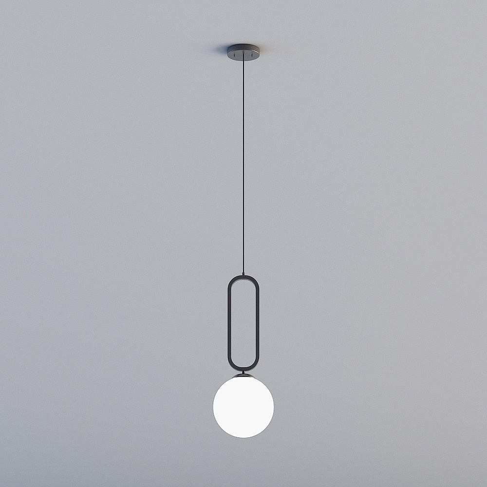 3D lights are all XJDS - Nordic postmodern guest restaurant bedroom study headlamps - MD348-D150 black