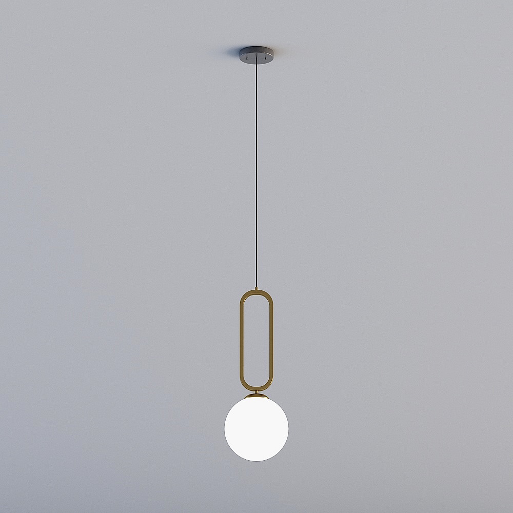 3D lights are all XJDS - Nordic postmodern guest restaurant bedroom study headlamps - MD348-D150 copper color