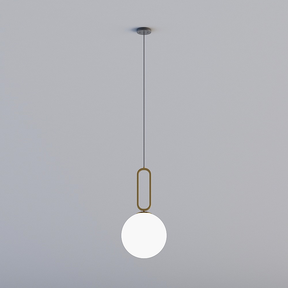 3D lights are all XJDS - Nordic postmodern guest restaurant bedroom study headlamps - MD348-D250 copper color