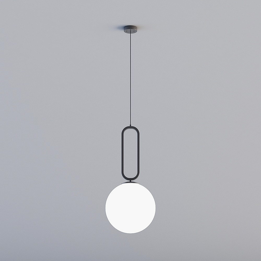 3D lights are all XJDS- Nordic postmodern guest restaurant bedroom study headlamps - MD348-D300 black