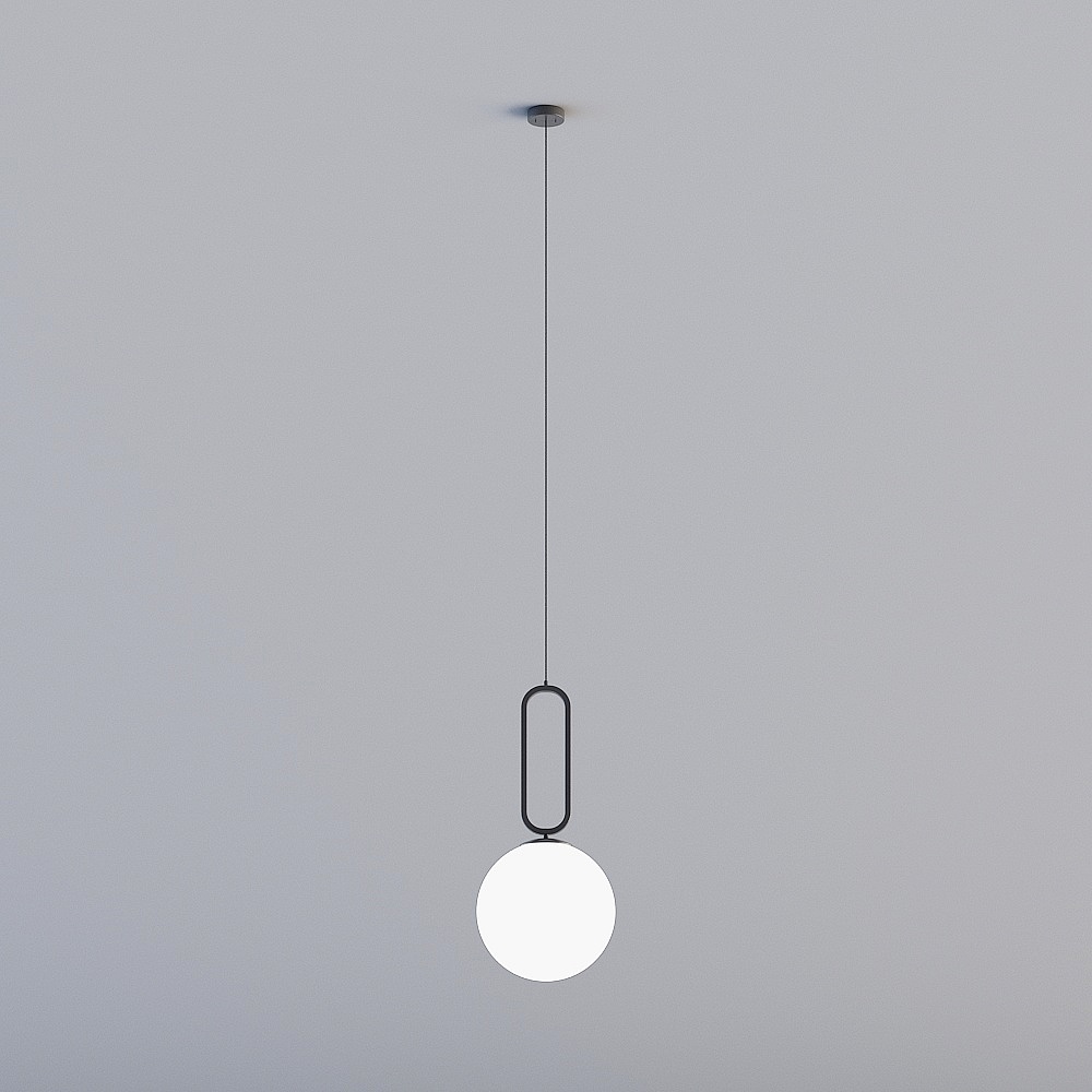 3D lights are all XJDS- Nordic postmodern guest restaurant bedroom study headlamps - MD348-D300 black