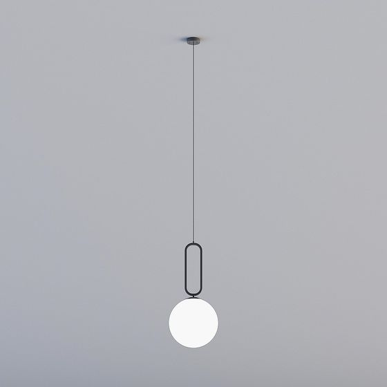 Elegant Hanging Light 3D model for Contemporary Spaces